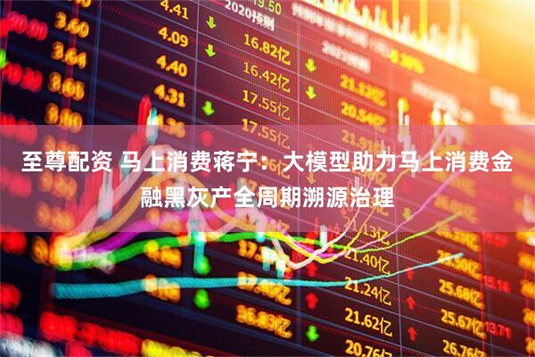 至尊配资 马上消费蒋宁：大模型助力马上消费金融黑灰产全周期溯源治理
