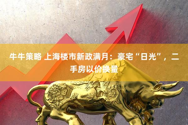 牛牛策略 上海楼市新政满月：豪宅“日光”，二手房以价换量