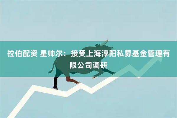 拉伯配资 星帅尔：接受上海淳阳私募基金管理有限公司调研
