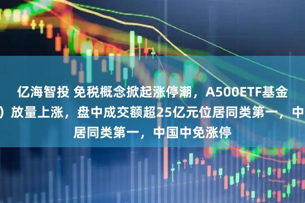 亿海智投 免税概念掀起涨停潮，A500ETF基金（512050）放量上涨，盘中成交额超25亿元位居同类第一，中国中免涨停