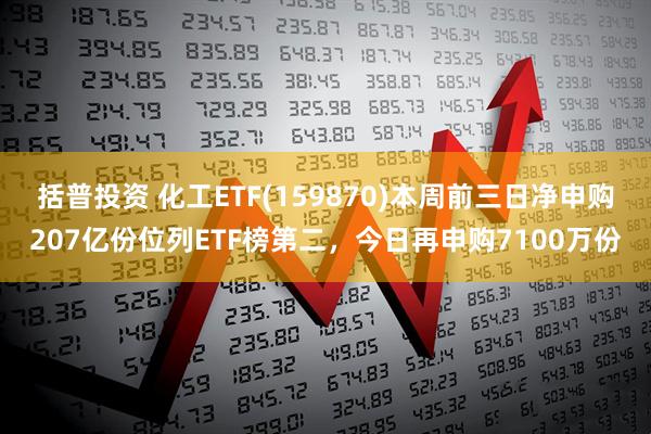 括普投资 化工ETF(159870)本周前三日净申购207亿份位列ETF榜第二，今日再申购7100万份